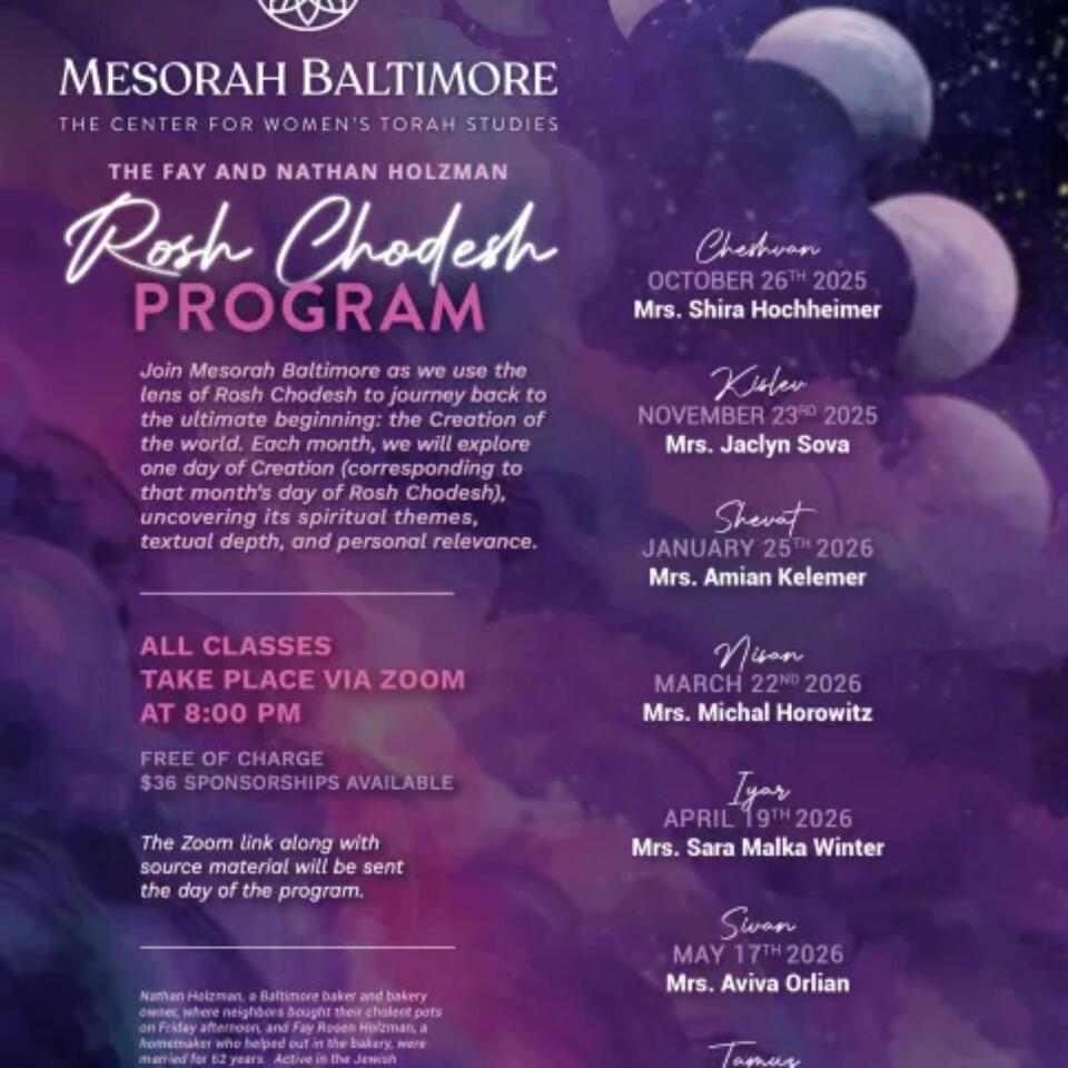 Rosh Chodesh Program