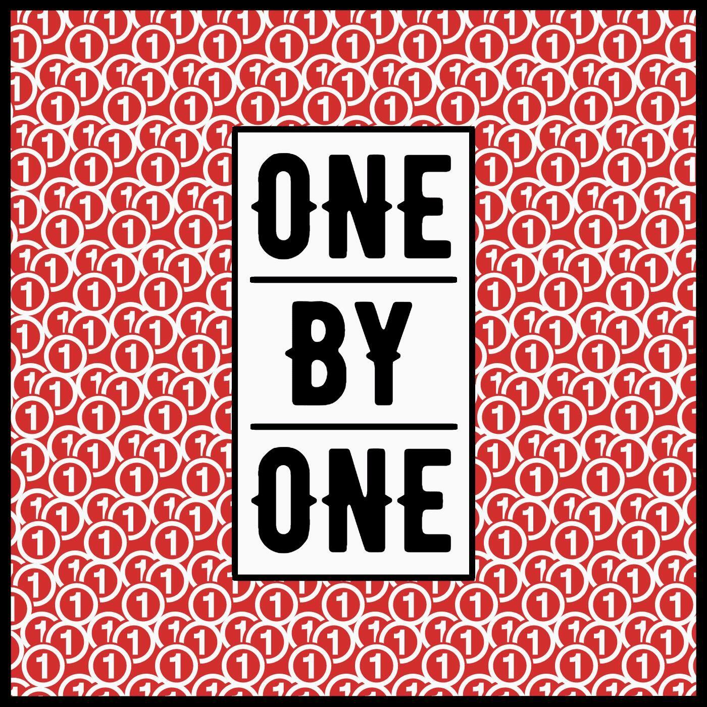 One by one. Foo Fighters. One by one. One by one sign. All by one.