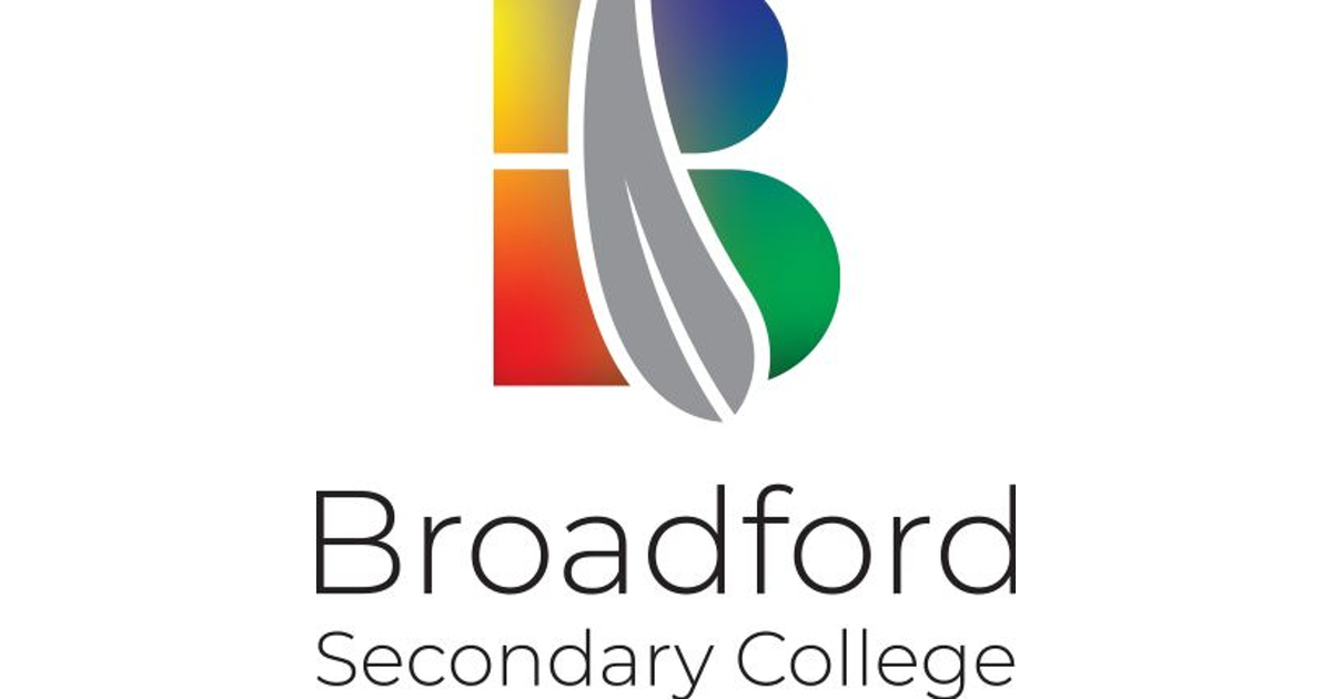 Josh talks to Broadford Secondary College student Aaron DeMichele at