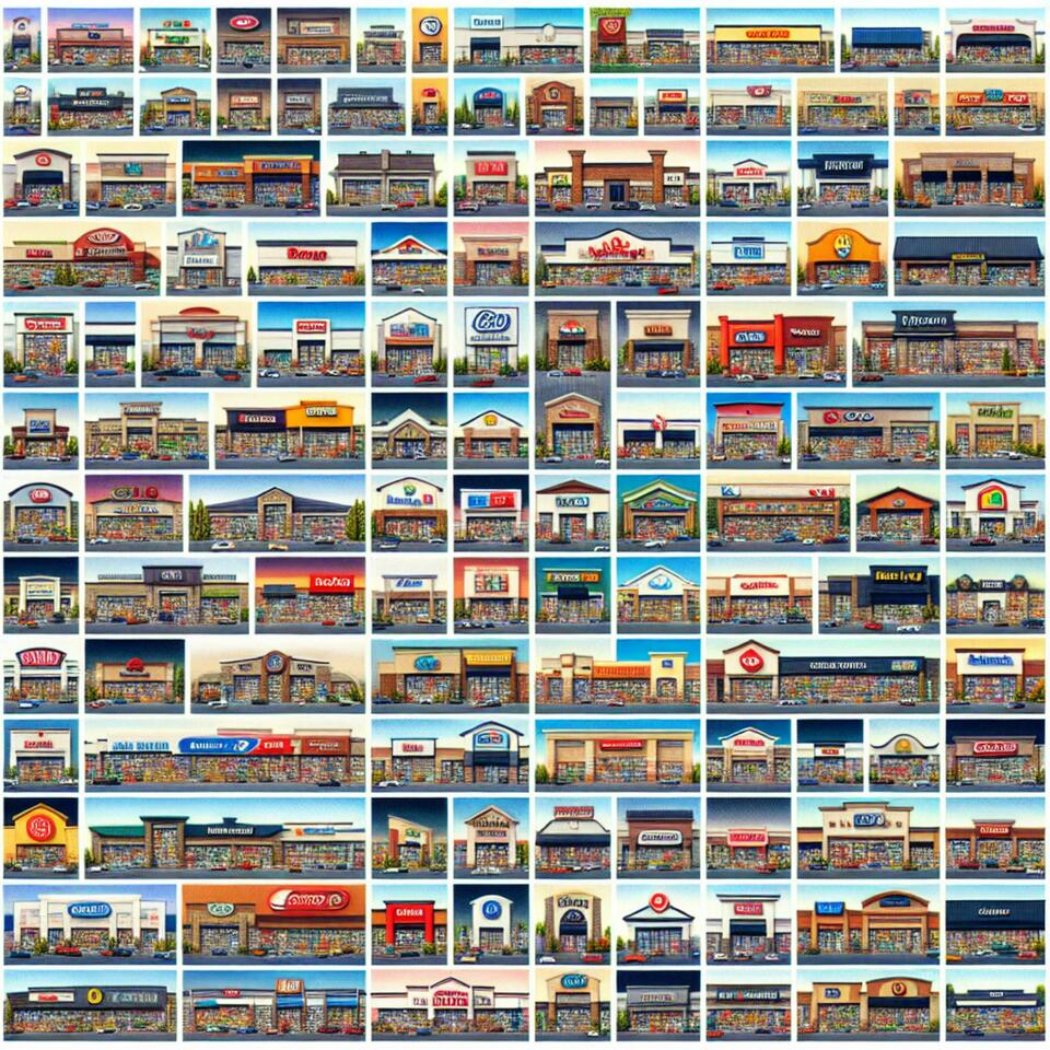 100 Grocery Chains