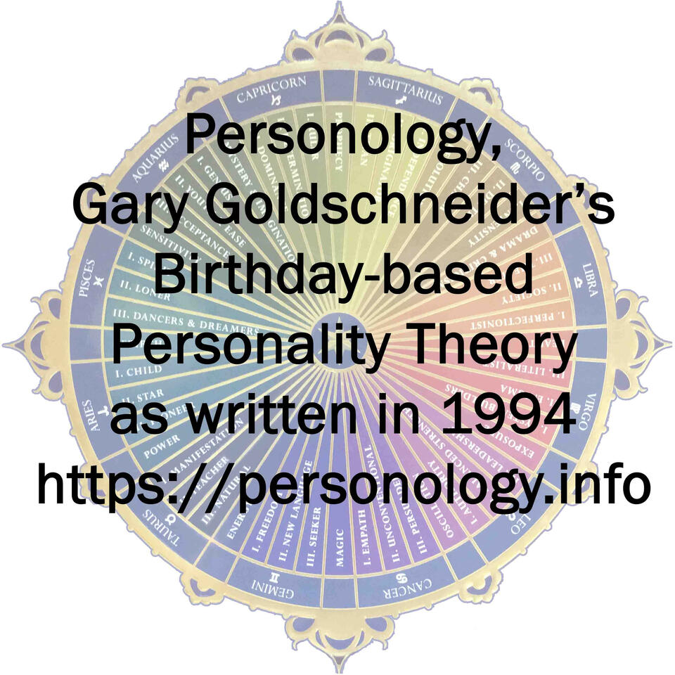 Personology, Birthday-based Personality Profiles Theory by Gary Goldschneider