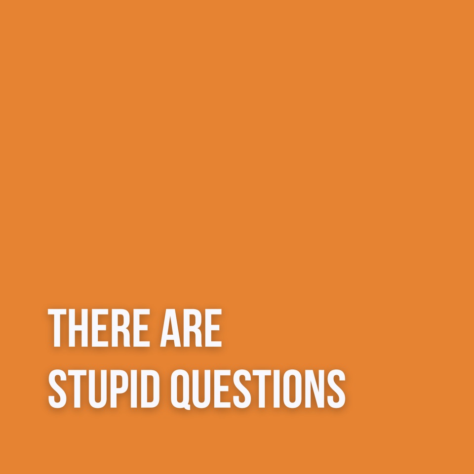 There Are Stupid Questions