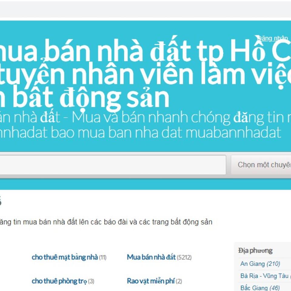 Báo mua bán nhà đất | Đăng tin rao vặt mua bán miễn phí