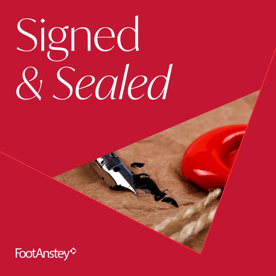Signed & Sealed from Foot Anstey