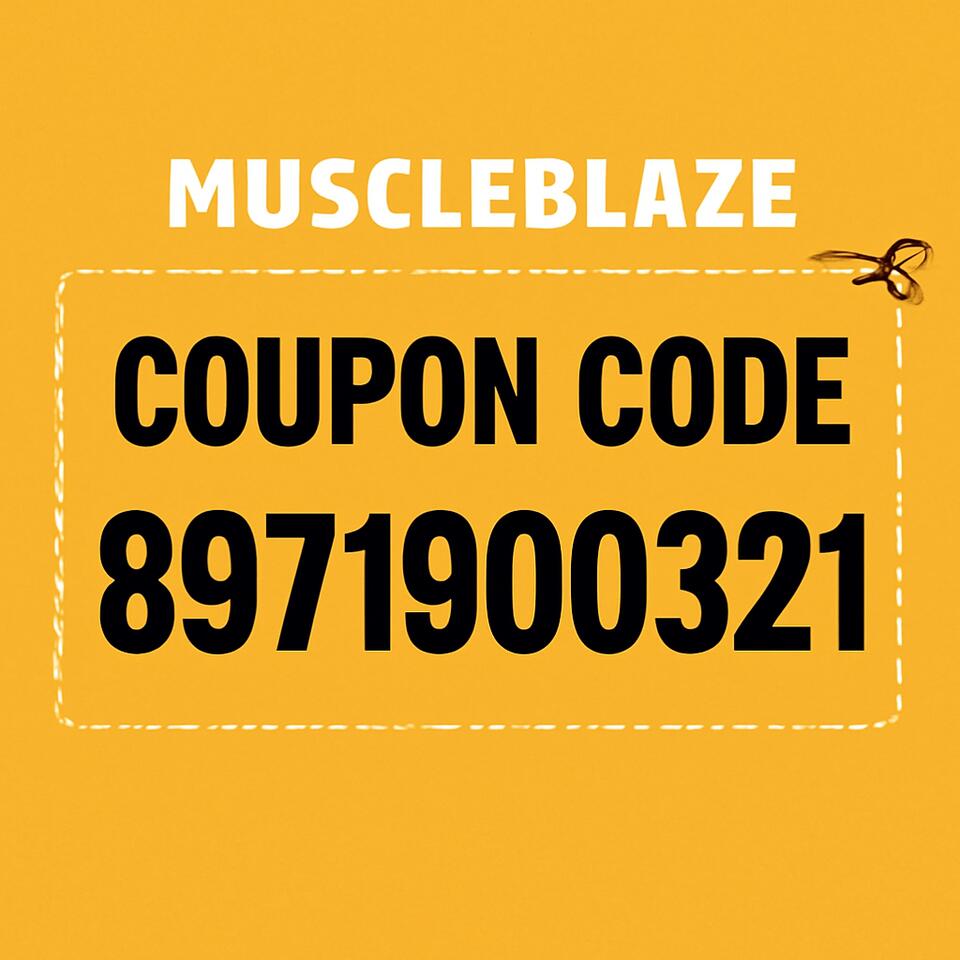 MuscleBlaze Coupon Code ”8971900321” – Get 20% Off On Purchase