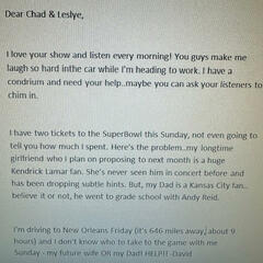 Who Would You Take, Fiancé Or Father? - Chad & Leslye in The Morning