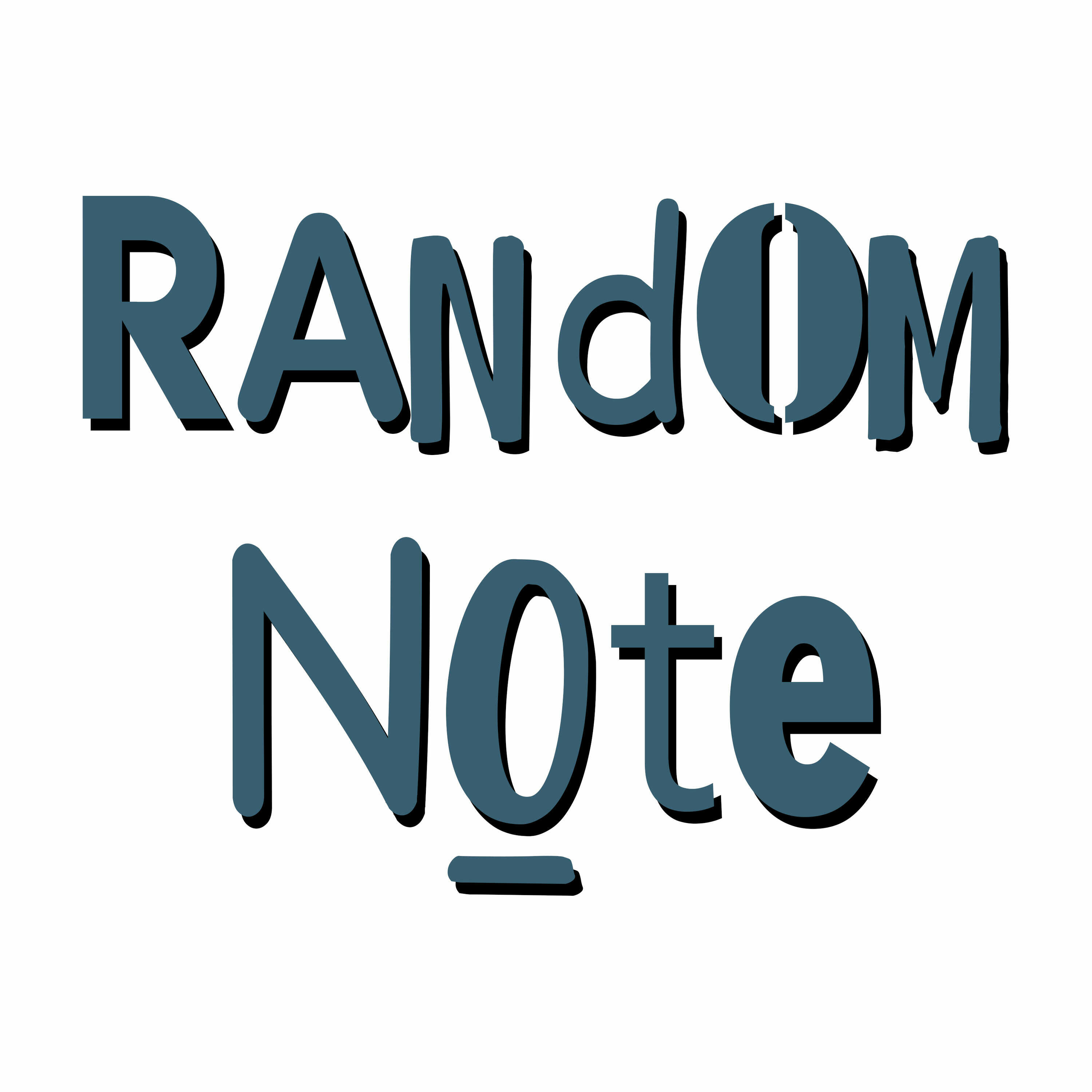 Random Note Letters.