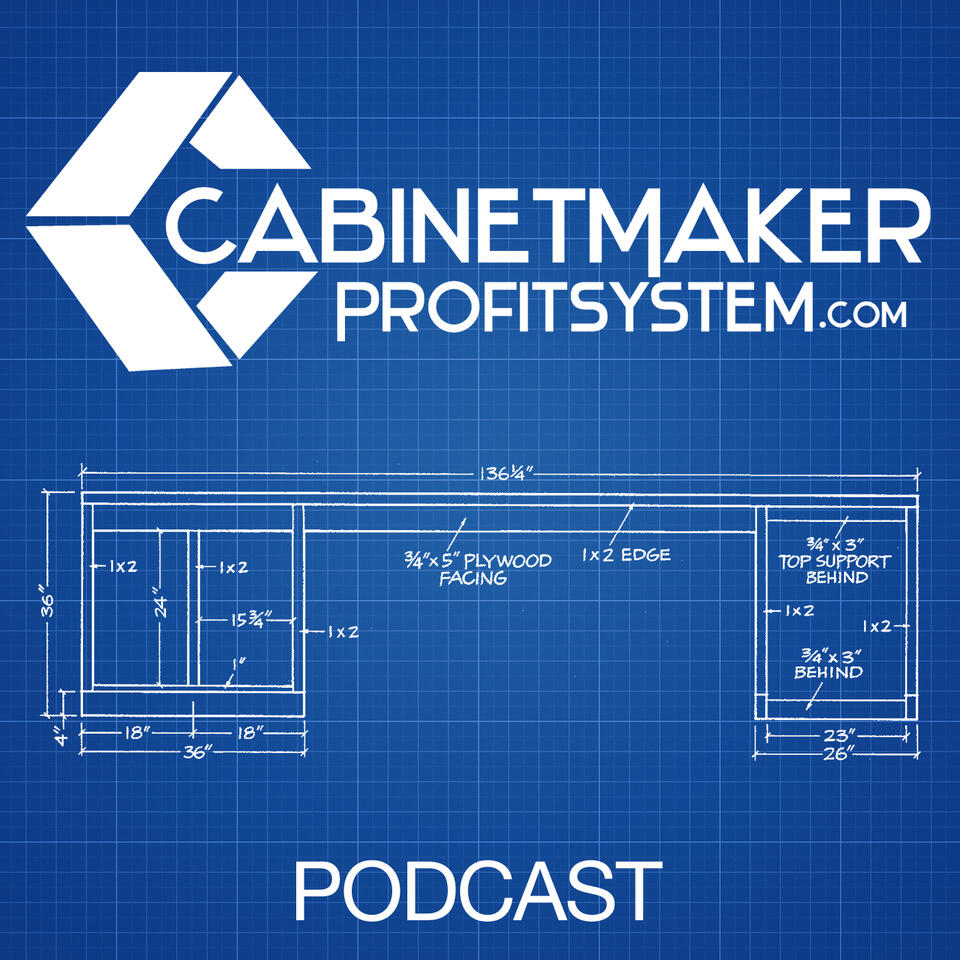 Cabinet Maker Profit System Podcast I Business Owners I Cabinet Makers I Architectural Millwork I Furniture Makers I Business ideas I Tips I Business Coach Dominic Rubino