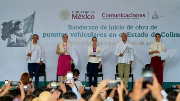 Arrancan obras de puentes vehiculares en Colima