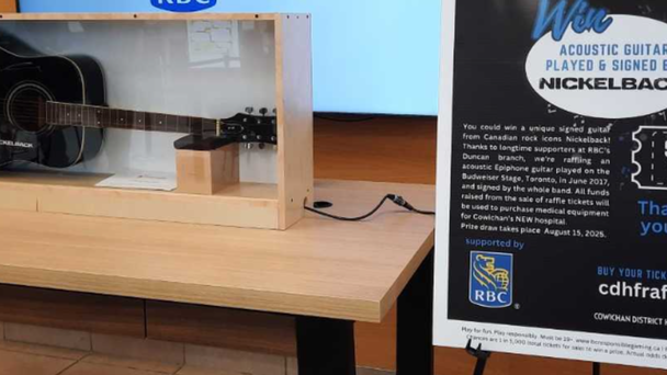 Nickelback offer an 'axe' to help build a new hospital on Vancouver Island