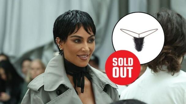Kim Kardashian Drops Faux Hair Thong and the Internet Collectively Gasped.