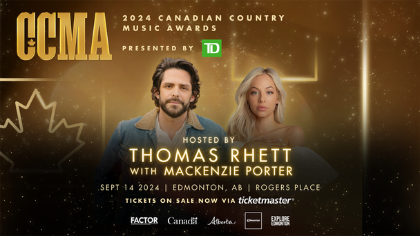 Thomas Rhett To Host The 2024 CCMA Awards Presented By TD