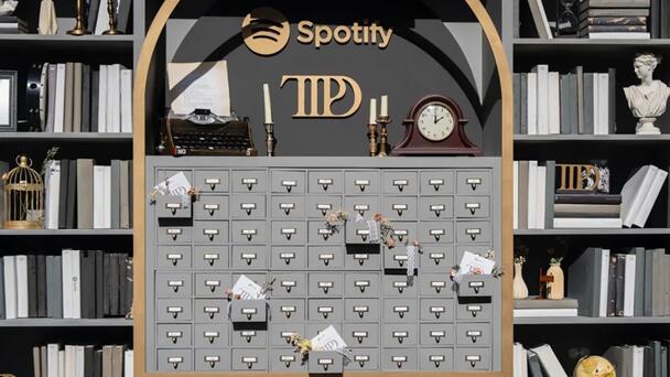 Spotify Opened A Pop-Up Library For Taylor Swift’s 'Tortured Poets Departme
