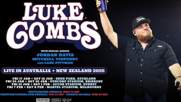 Luke Combs’ Aussie Tour Arrives in 2025: Perth and Adelaide Skipped!