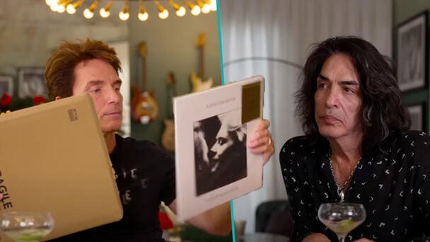 Watch as Richard Marx surprises KISS icon Paul Stanley with vinyl gift