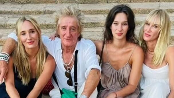 Rod Stewart's daughter Ruby shares beautiful rare family photo of him wi...