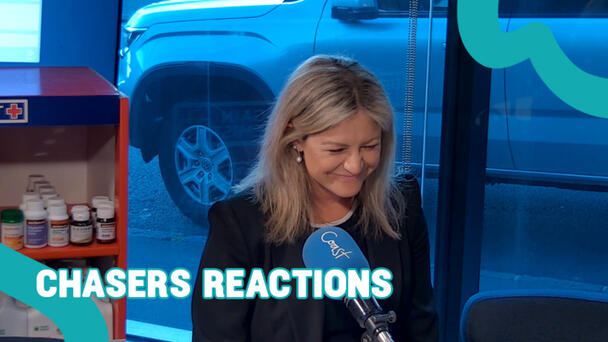 Toni, Jase and Sam's BTS reactions to being the Chaser