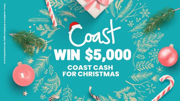 Be in to win $5,000 Coast Cash for Christmas by taking our 'Rate The Music'