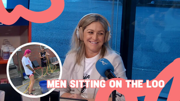 Sit or stand? Sam has thoughts on the bathroom battle