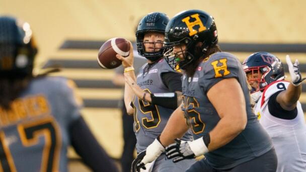 Mitchell throws two TD passes, earns 100th CFL win as Ticats hand Alouettes