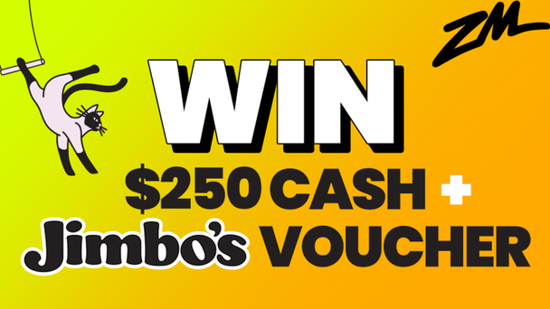 WIN! $250 cash + Jimbo's voucher