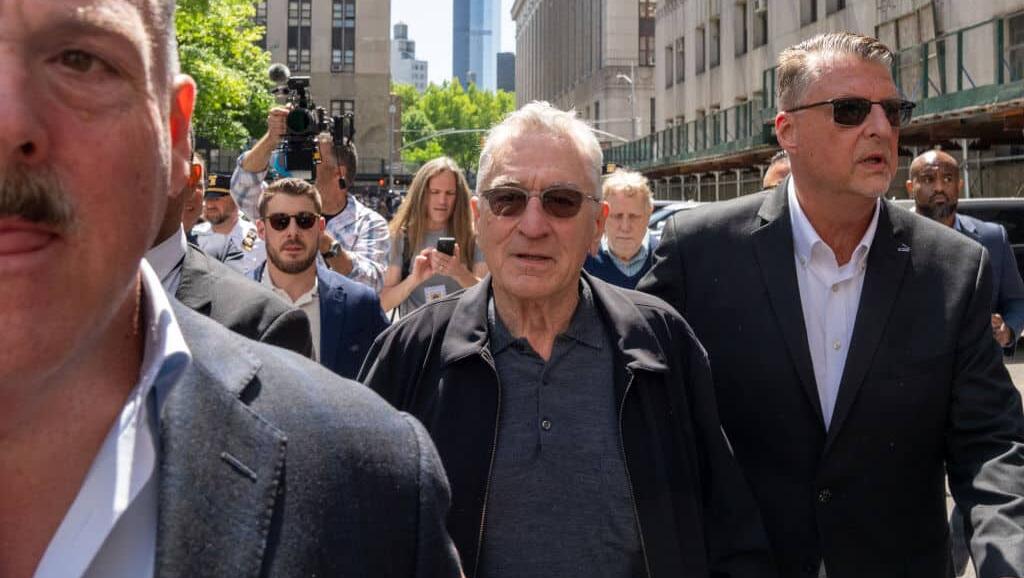MEAN STREETS: DeNiro, Trump Supporters in Heated Exchange Outside Courthous