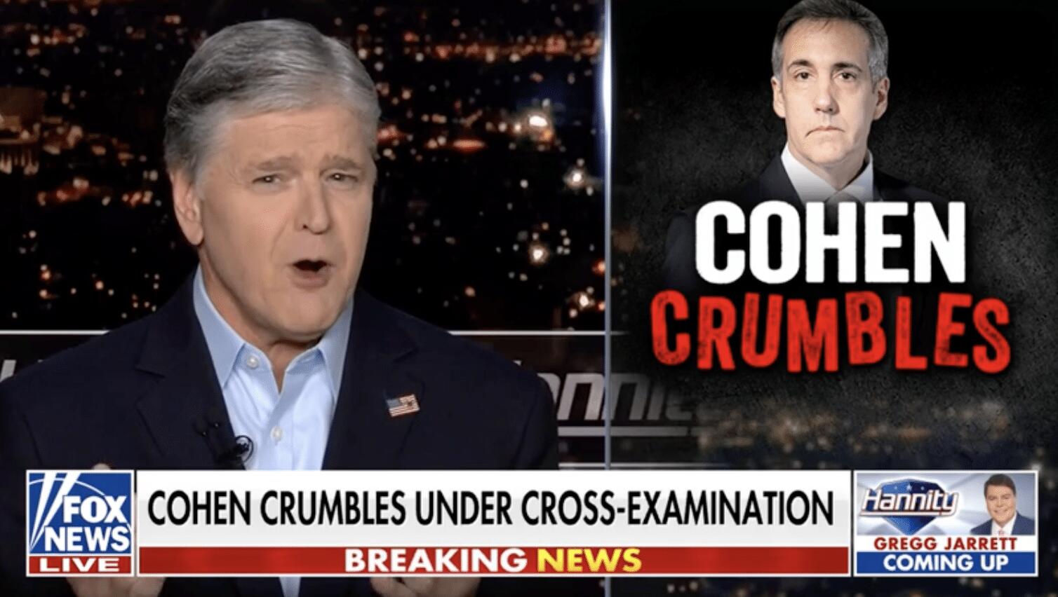 COHEN CRUMBLED! Hannity Says ‘Michael Cohen Got Gutted on the Stand,’ Even 