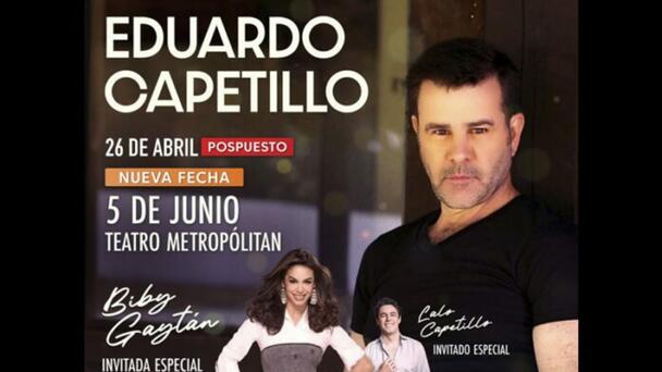 Eduardo Capetillo pospone su próximo concierto en la CDMX