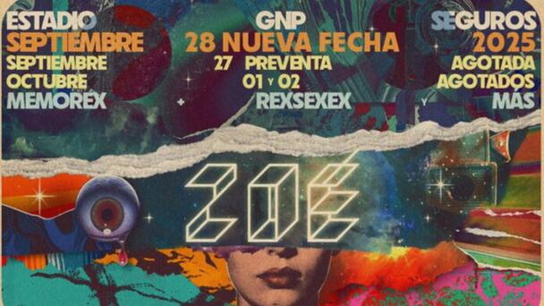 Zoé reunirá a 260 mil fans para sus 4 shows en el estadio GNP