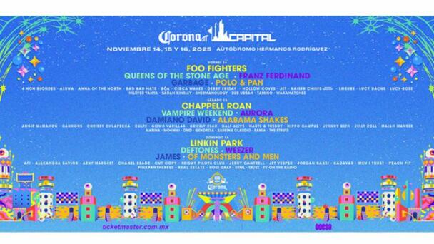 Cannons, Arny Magret y Real Estate se suman al cartel del Corona Capital 20