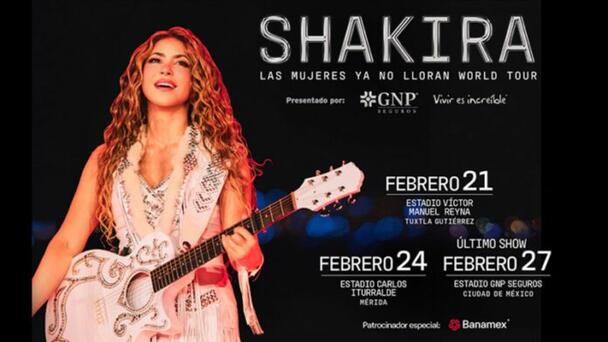 ¡Shakira regresa a México en 2026!