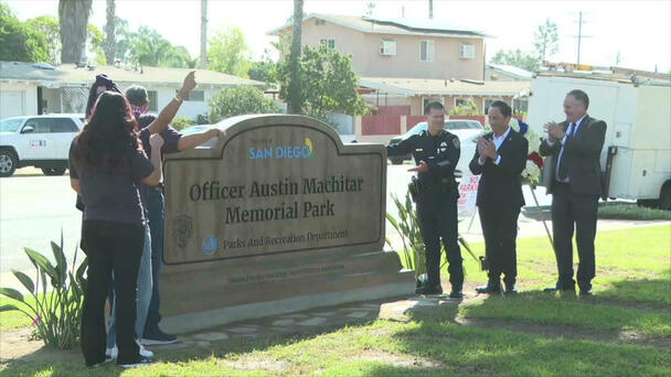 Vandals Deface New Memorial To Late Officer Machitar